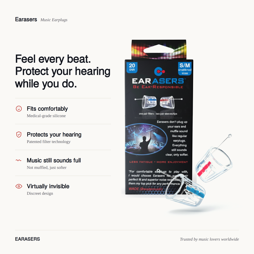 Earasers Music Earplugs
