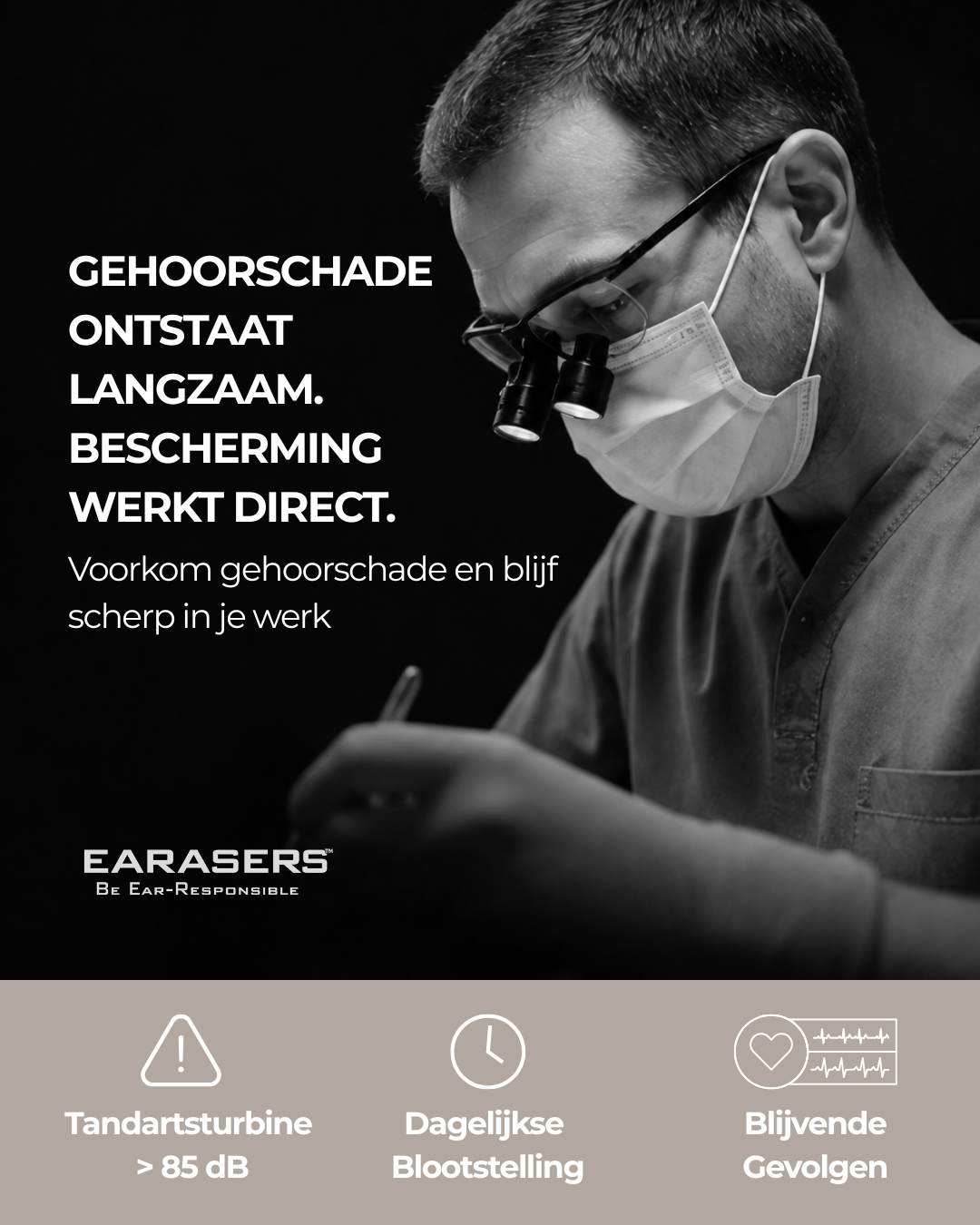 Earasers Tandarts & Mondhygiënist oordoppen